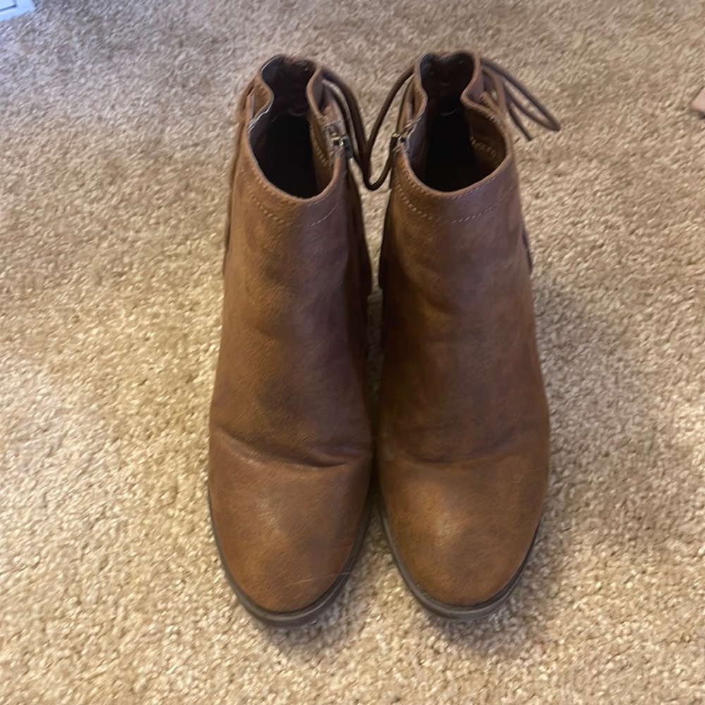Brown booties